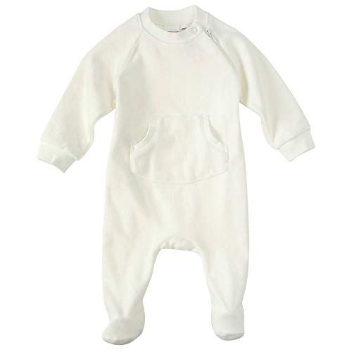 BORNINO Overall Baby Strampler, Größe 50/56, weiß von Bornino