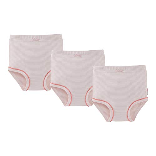 Bornino Basics 3er-Pack Slips rosa - Ringel-Look - weicher Gummibund - Interlock-Qualität - aus Reiner Baumwolle - Größe 98 von Bornino