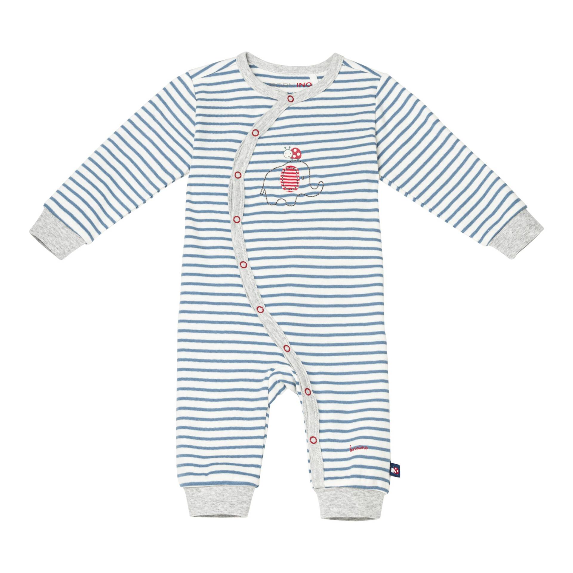Bornino Lieblinge Schlafoverall Elefant Marienkäfer Ringel von Bornino