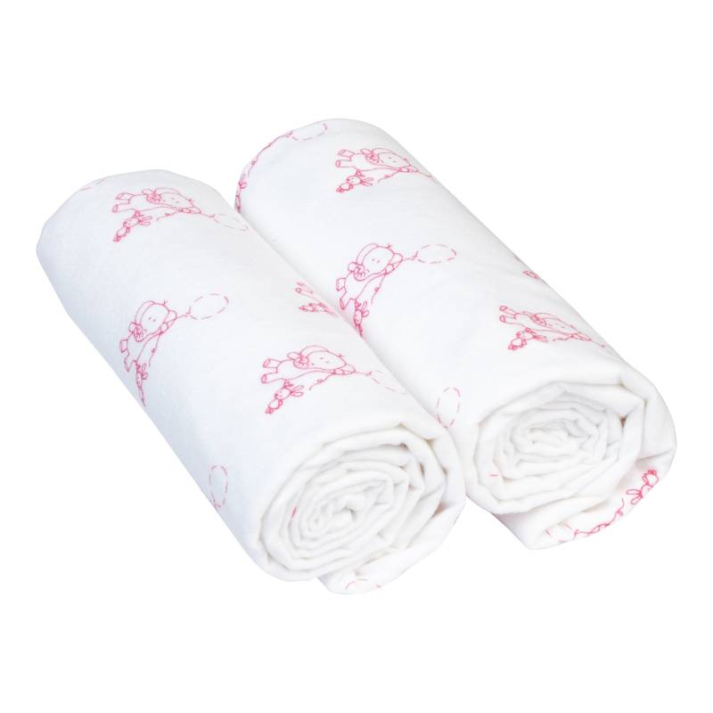 Bornino Lieblinge 2er-Pack Moltontücher 80x80 cm von Bornino