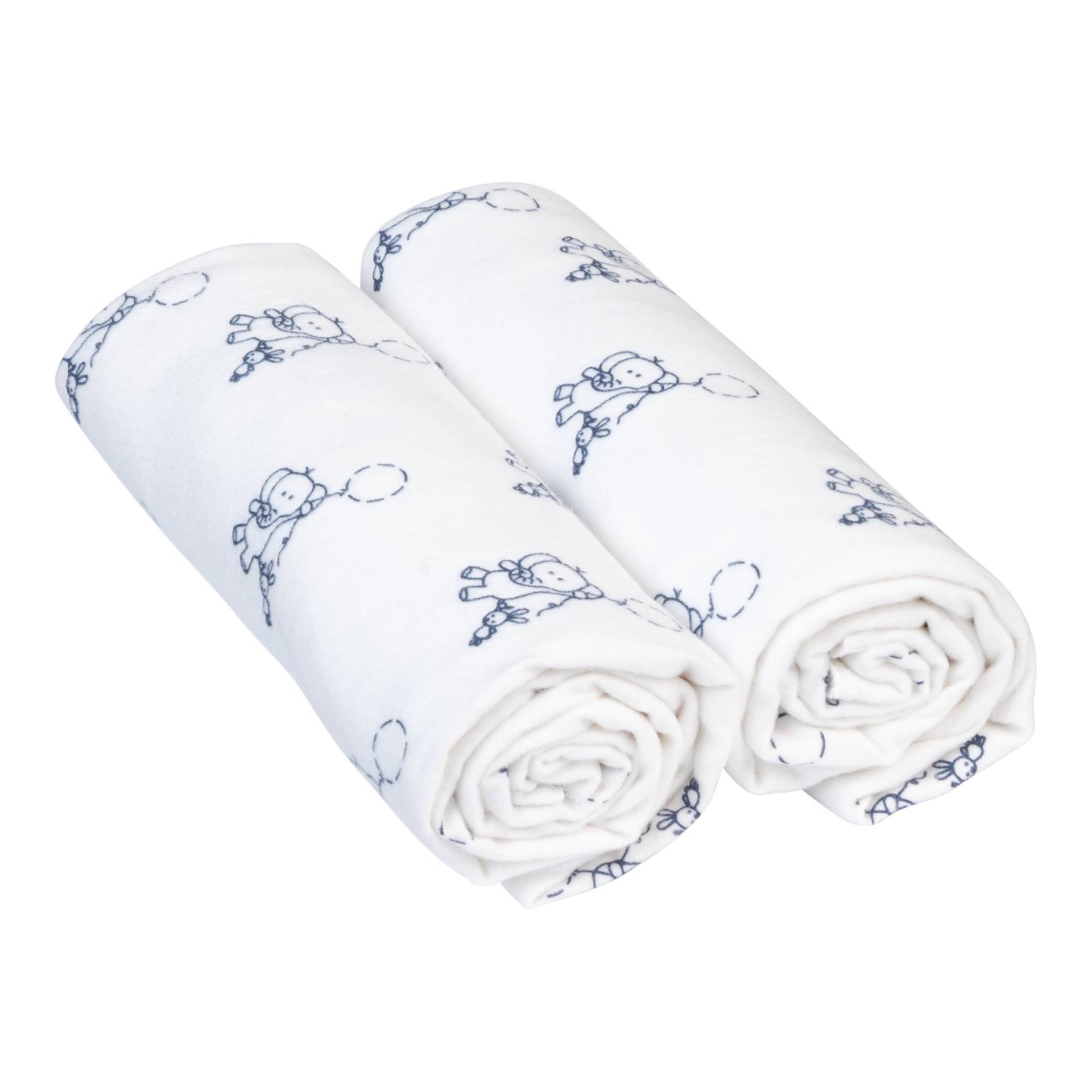 Bornino Lieblinge 2er-Pack Moltontücher 80x80 cm von Bornino