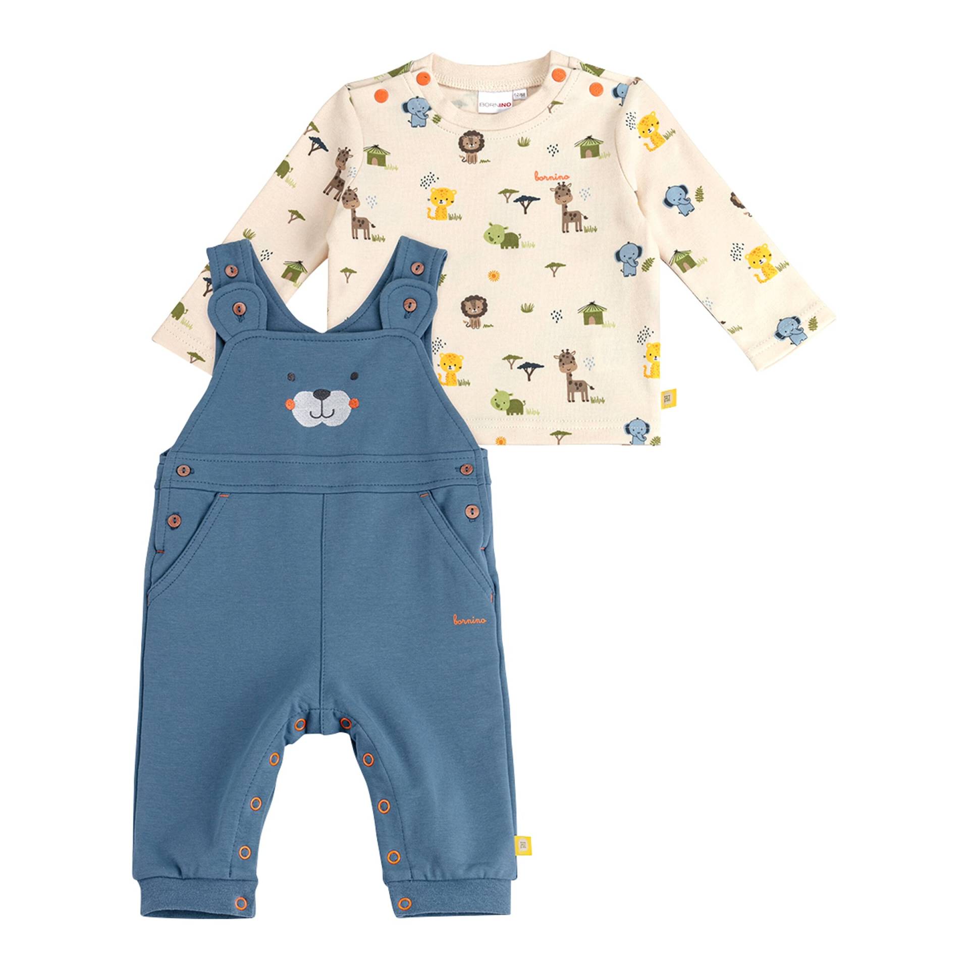 Bornino Little Safari 2-tlg. Set Latzhose und Shirt langarm von Bornino