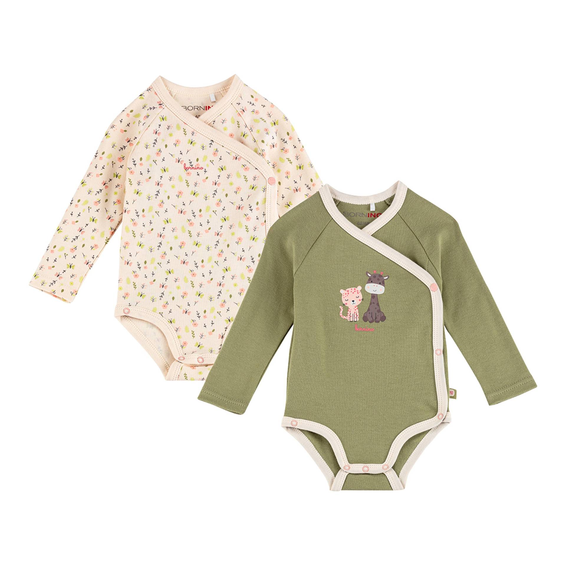 Bornino Little Safari 2er-Pack Wickelbodys langarm von Bornino