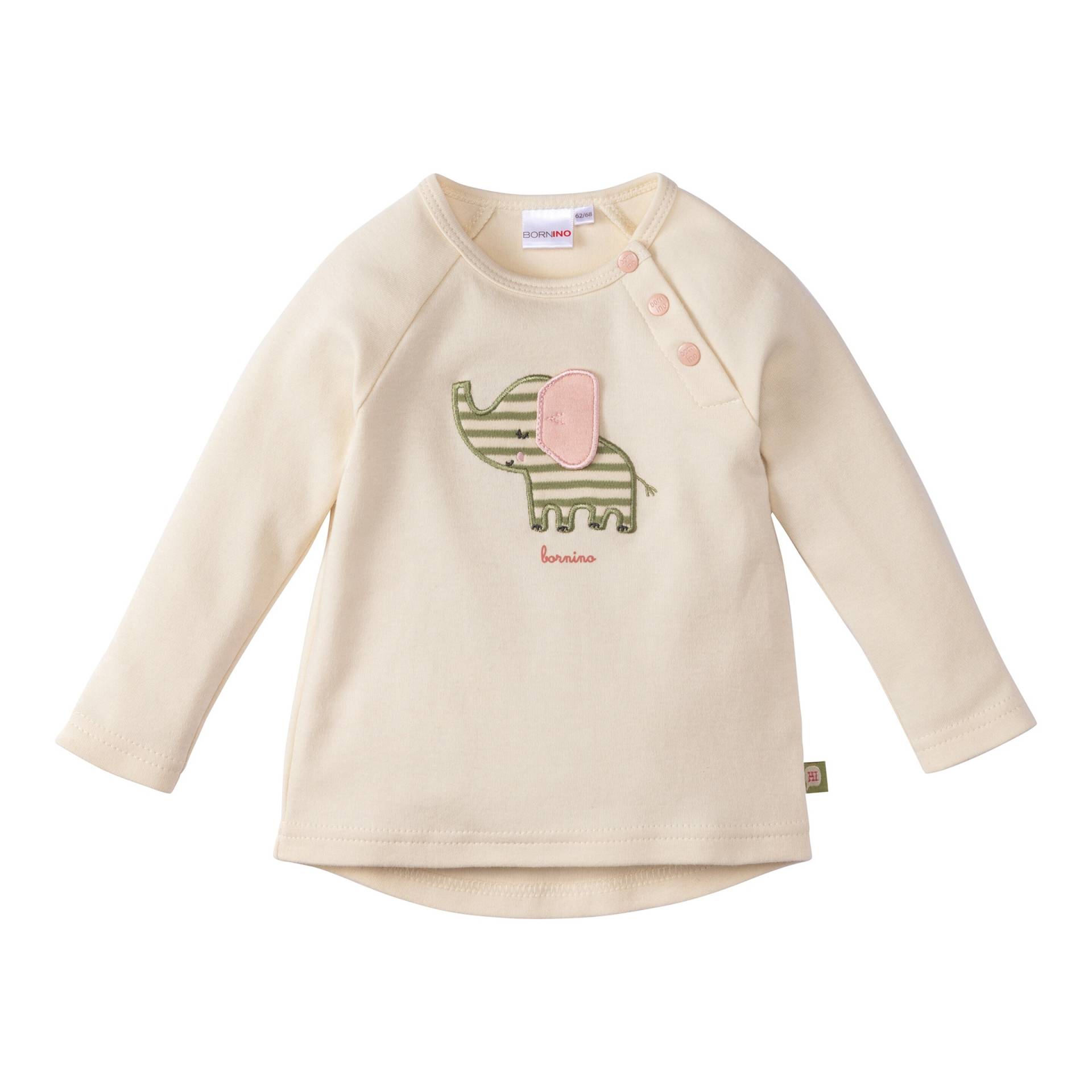 Bornino Little Safari Raglanshirt langarm Elefant von Bornino