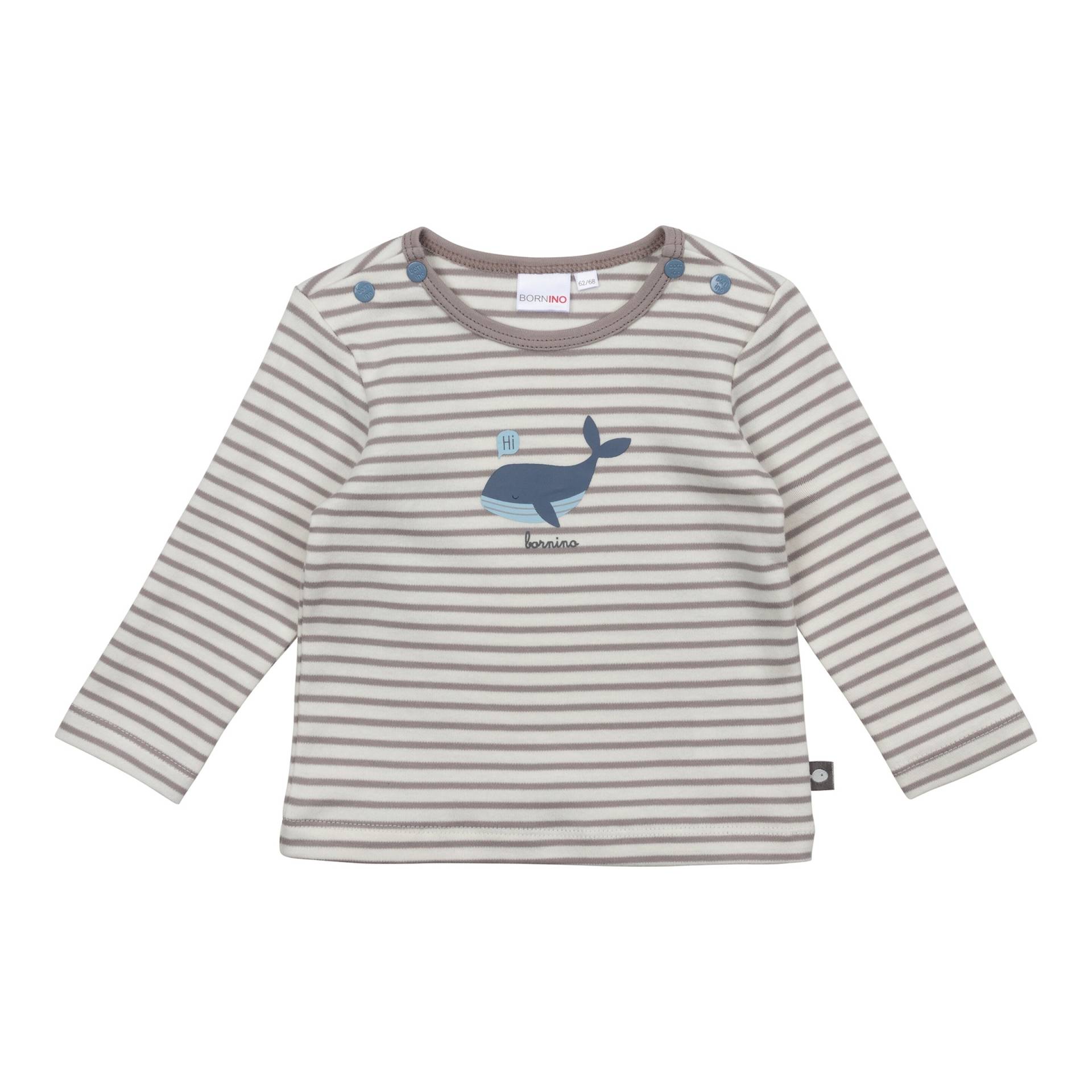 Bornino Ocean Shirt langarm Ringel Wal von Bornino