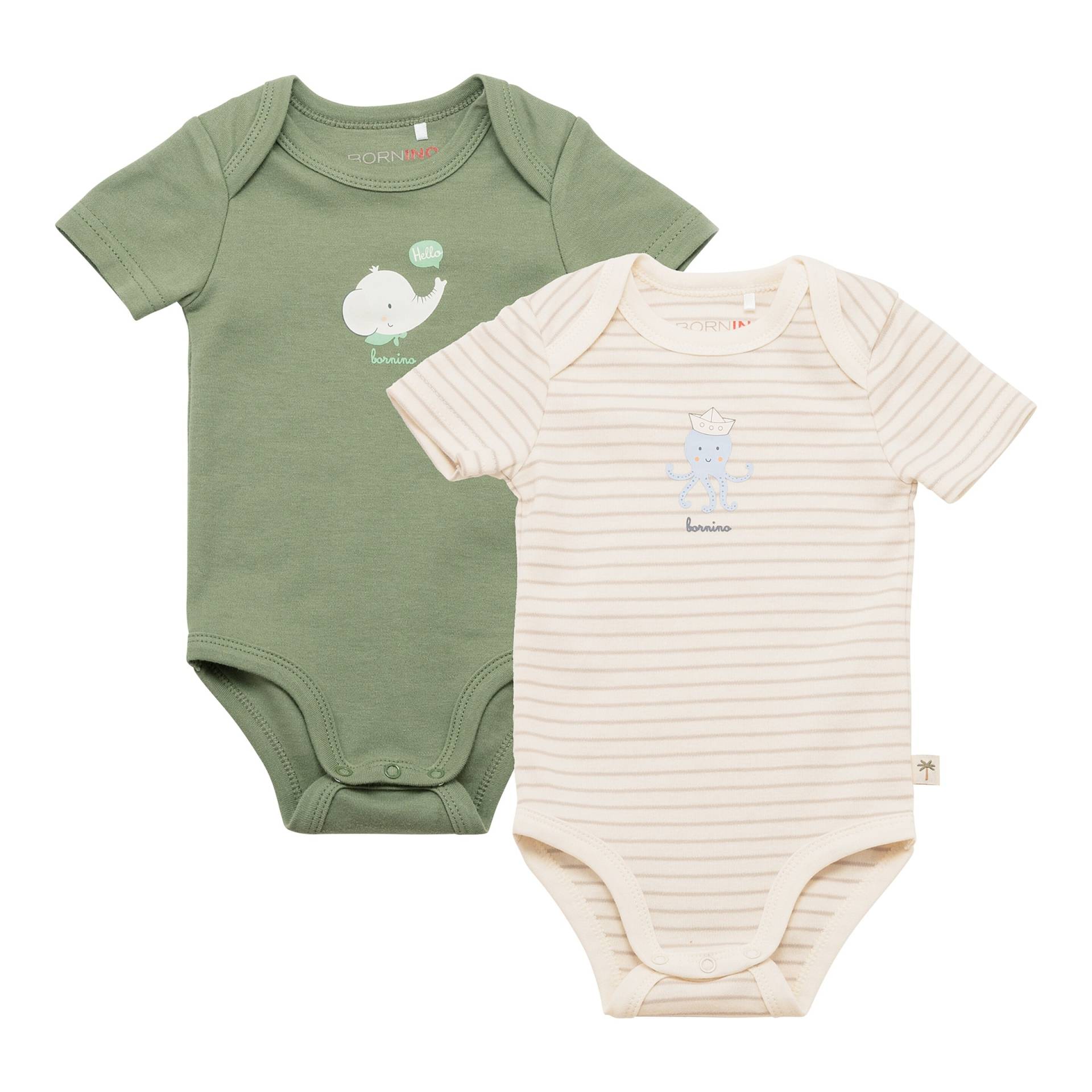 Bornino Sunny Adventure 2er-Pack Bodys kurzarm Sunny Adventure von Bornino