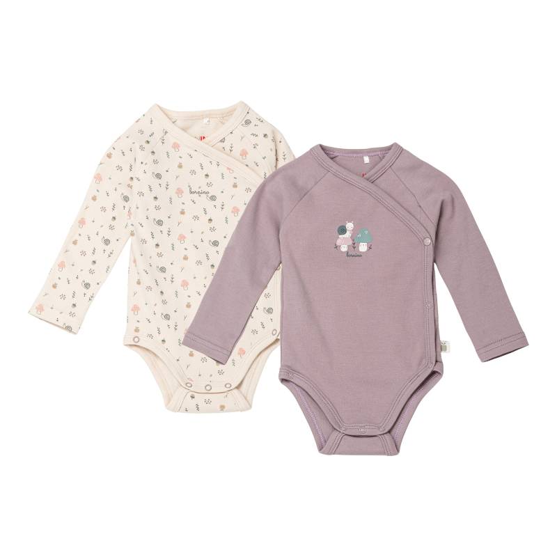 Bornino Sweet Nature 2er-Pack Wickelbodys langarm Sweet Nature von Bornino