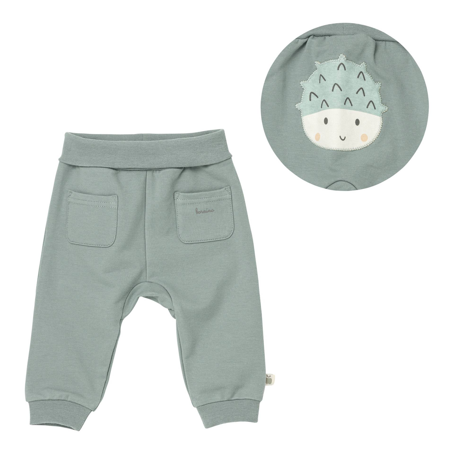 Bornino Sweet Nature Jogginghose mit Po-Applikation Kastanie von Bornino