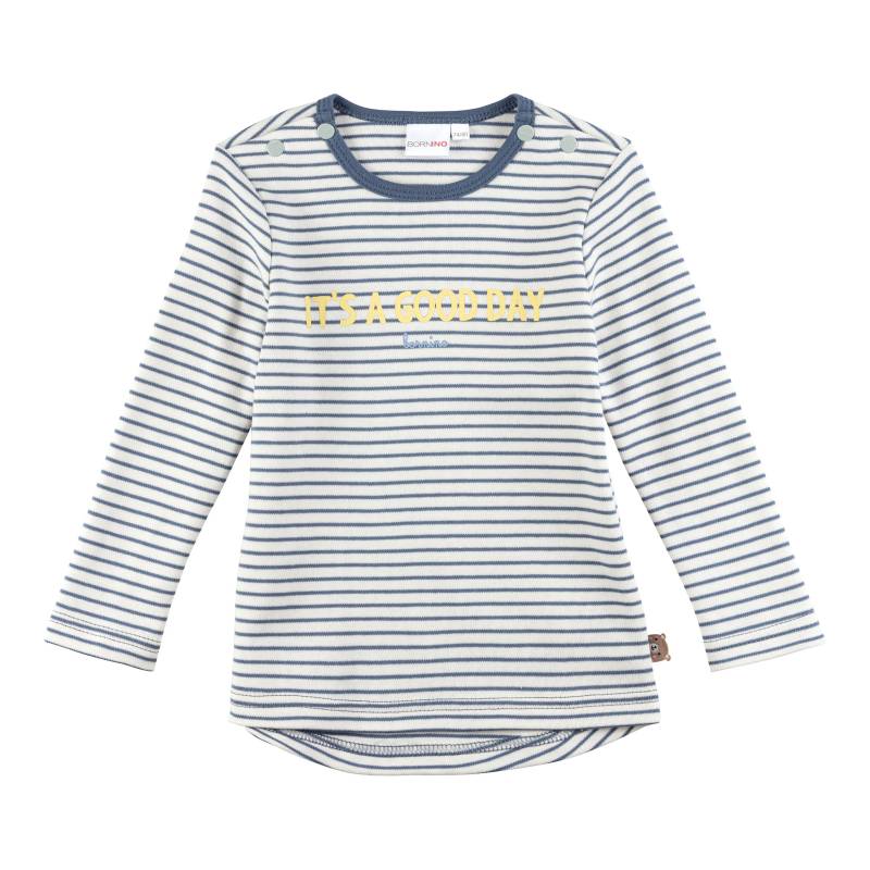 Bornino Tiny Friends Shirt langarm Ringel It´s a good day von Bornino