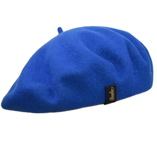 Baskenmütze für Damen | 100% Wolle | Patrizia Beret | Made in Italy, hellblau, One size von Borsalino