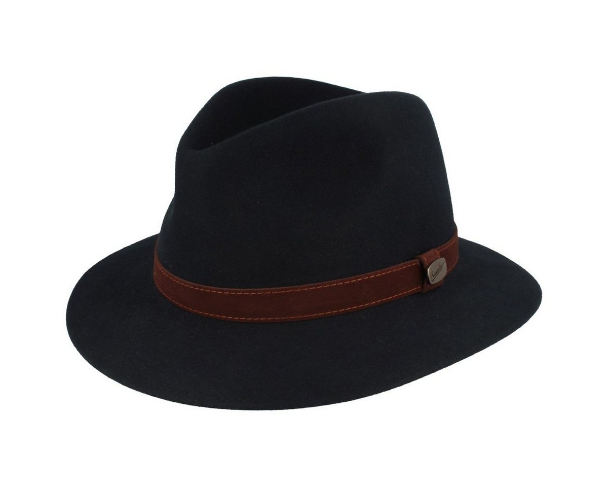 Borsalino Filzhut feiner Hasenhaarhut Rustico Traveller mit Lederband von Borsalino