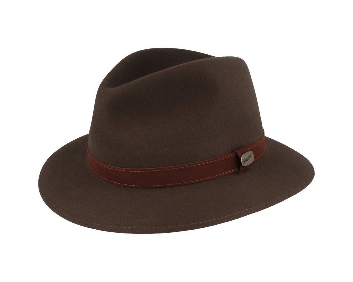 Borsalino Filzhut feiner Hasenhaarhut Rustico Traveller mit Lederband von Borsalino