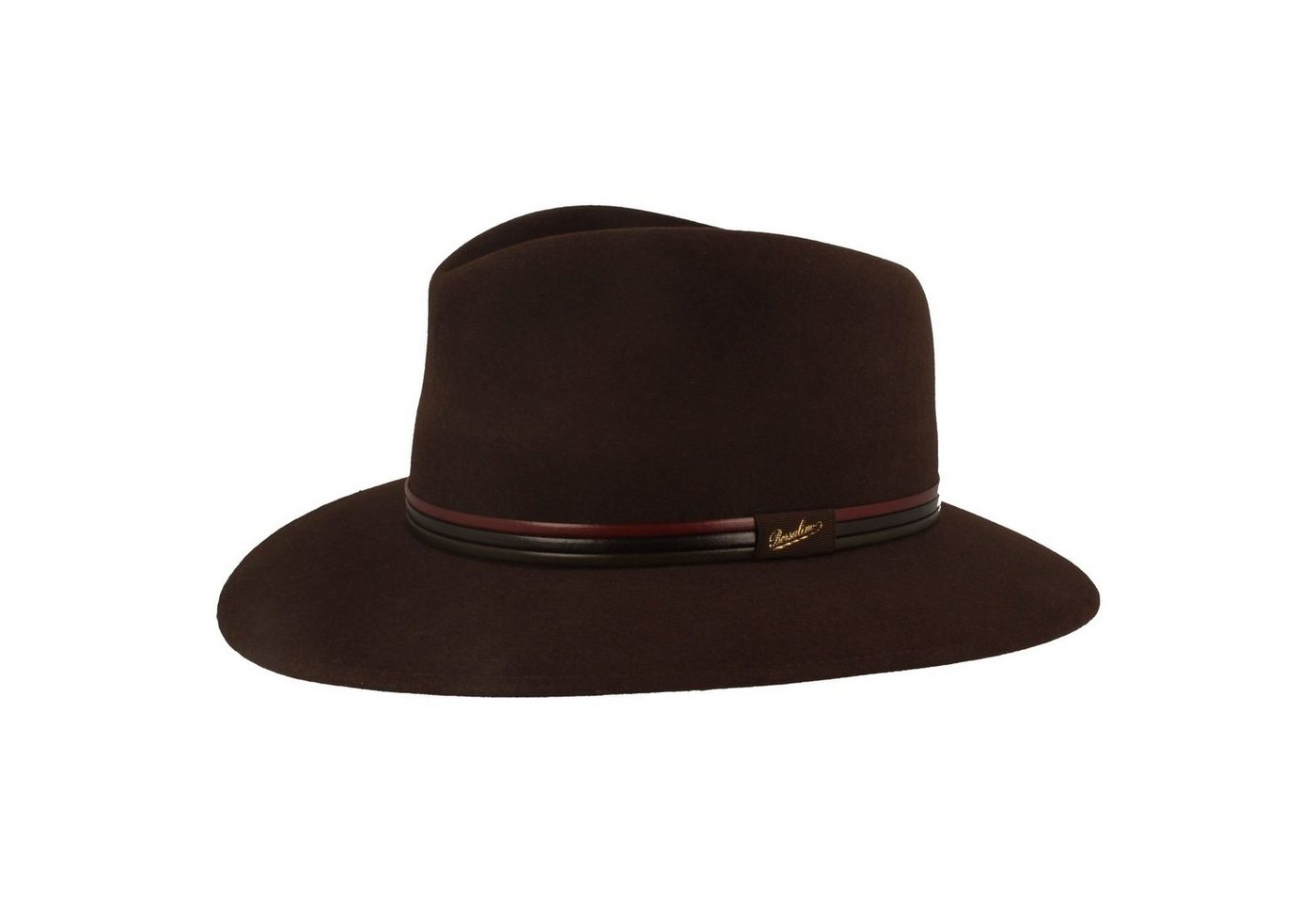 Borsalino Filzhut Outdoor Traveller Filzhut Country mit dreifarbiger Lederband-Garnitur von Borsalino