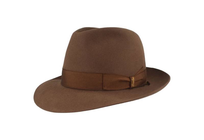 Borsalino Filzhut edler Haarfilzhut mit mittelbreiter Krempe von Borsalino