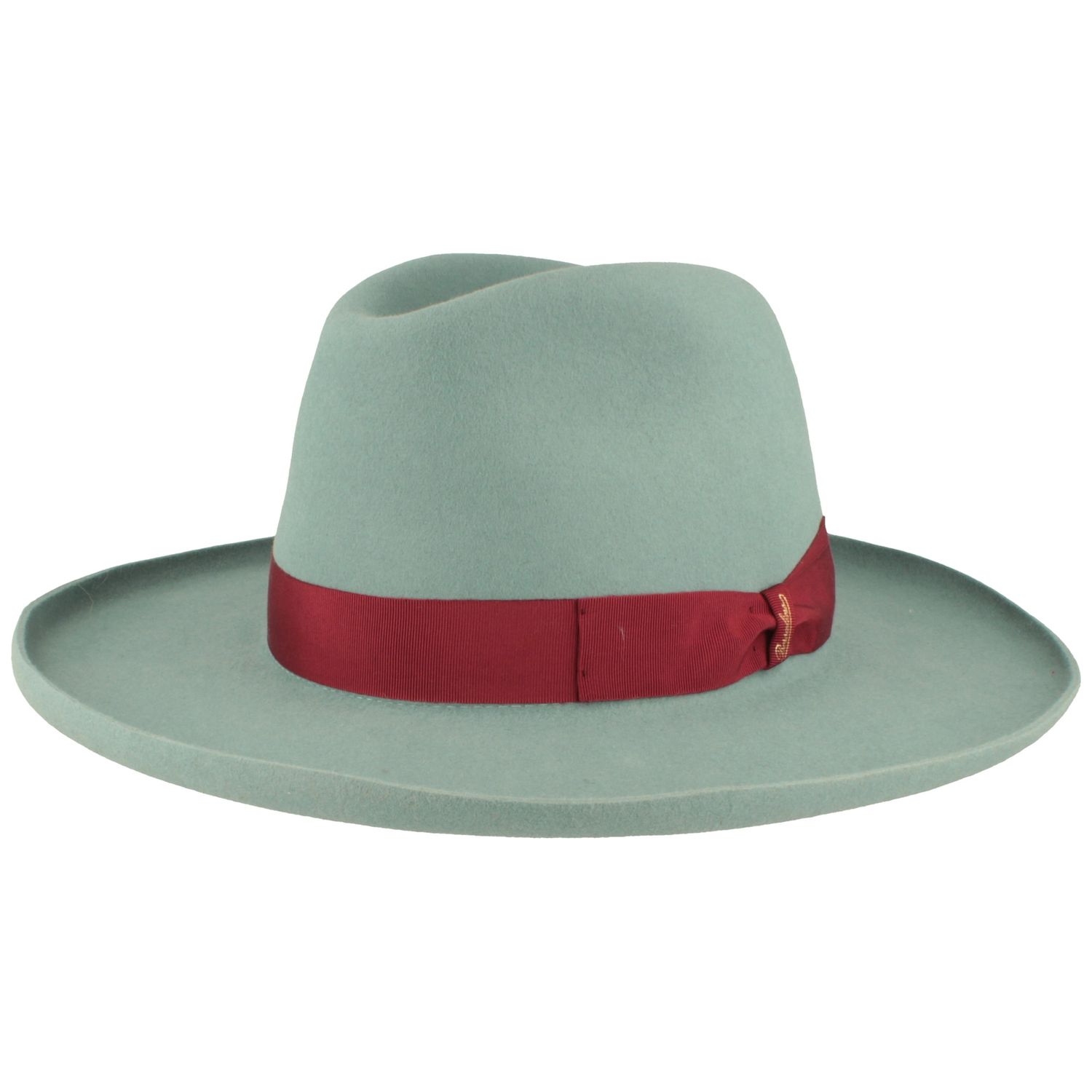 Borsalino Haarfilz-Hut mit breiter Krempe & Kontrast-Garnitur von Borsalino