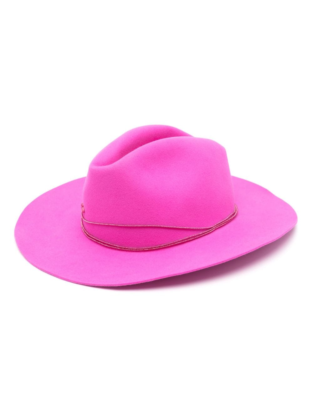 Borsalino Klassischer Fedora - Rosa von Borsalino