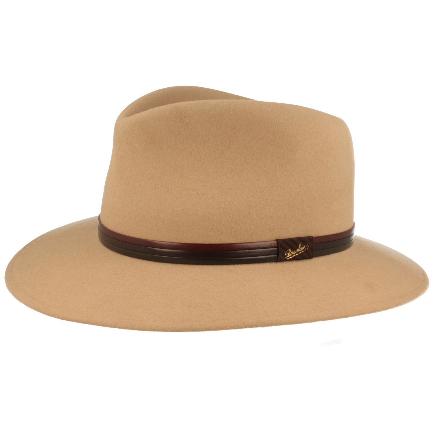 Borsalino Outdoor Traveller Filzhut Country mit dreifarbiger Lederband-Garnitur von Borsalino