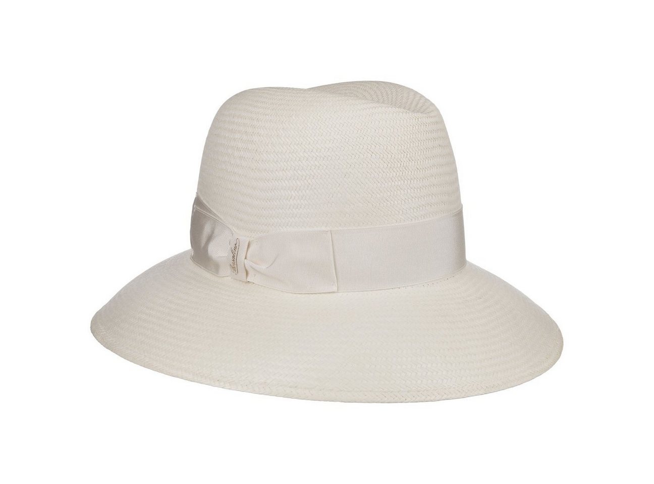 Borsalino Sonnenhut (1-St) Panamahut mit Ripsband, Made in Italy von Borsalino