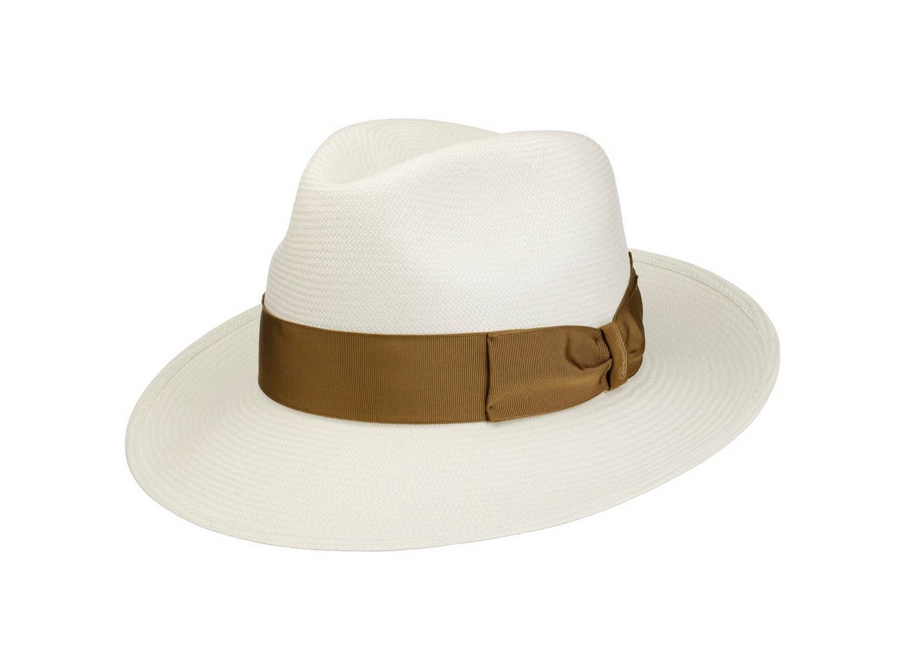 Borsalino Sonnenhut (1-St) Panamahut mit Ripsband, Made in Italy von Borsalino