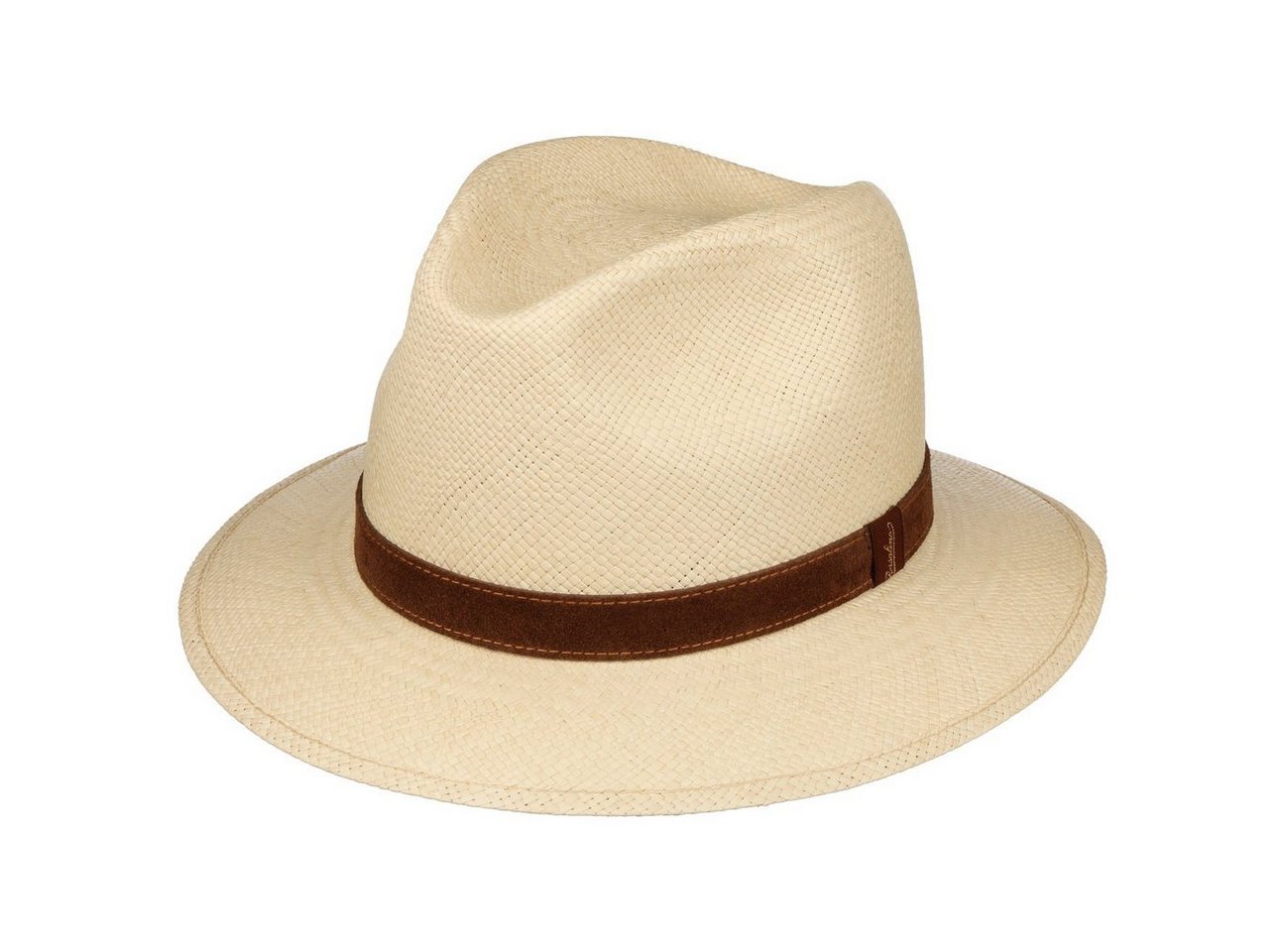 Borsalino Sonnenhut (1-St) Strohhut mit Lederband, Made in Italy von Borsalino