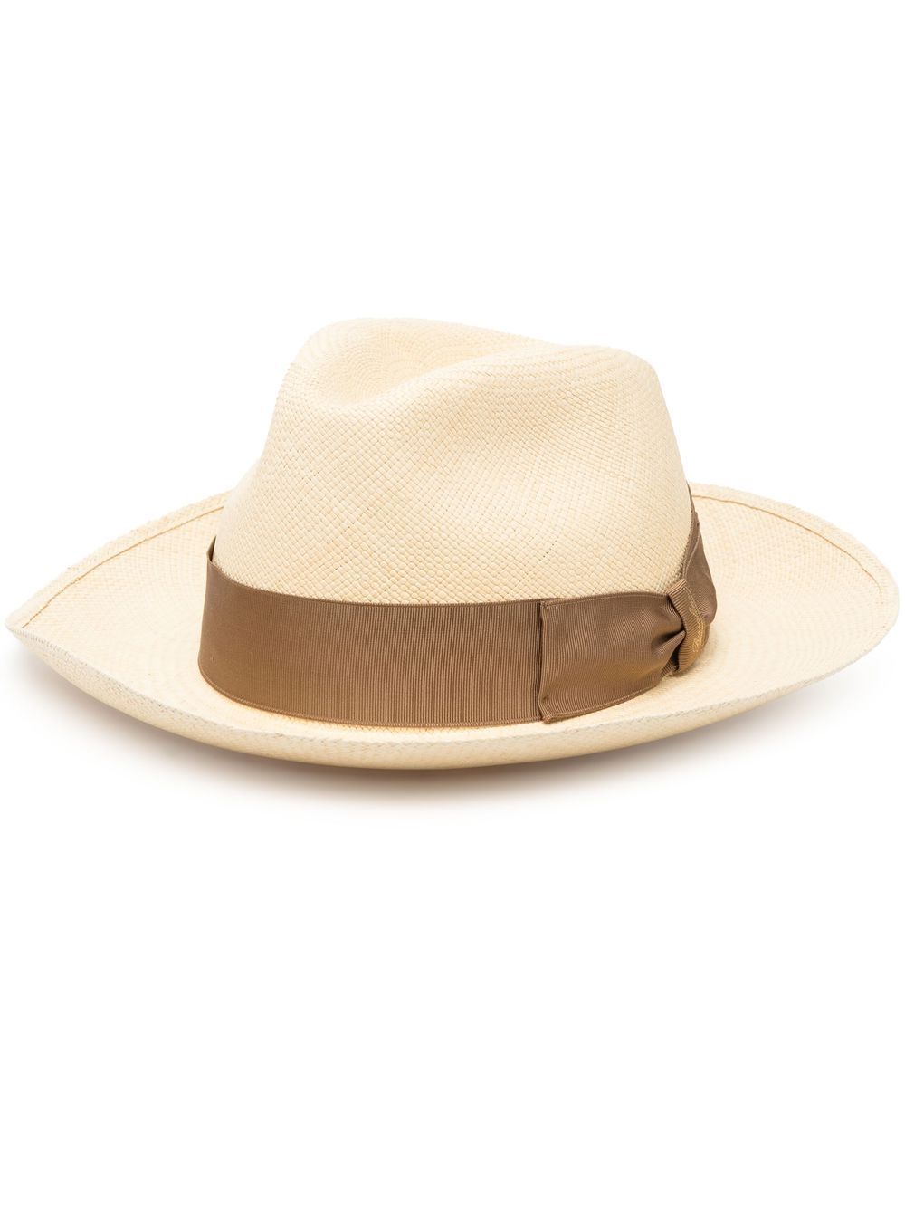 Borsalino Trilby-Hut mit Schleifendetail - Nude von Borsalino