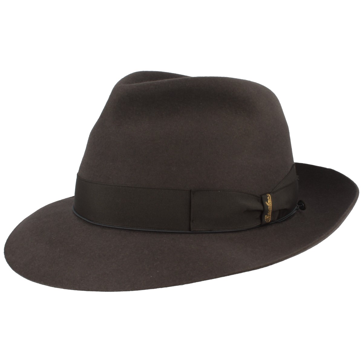 Borsalino edler Fedora Haarfilzhut mit mittelbreiter Krempe von Borsalino