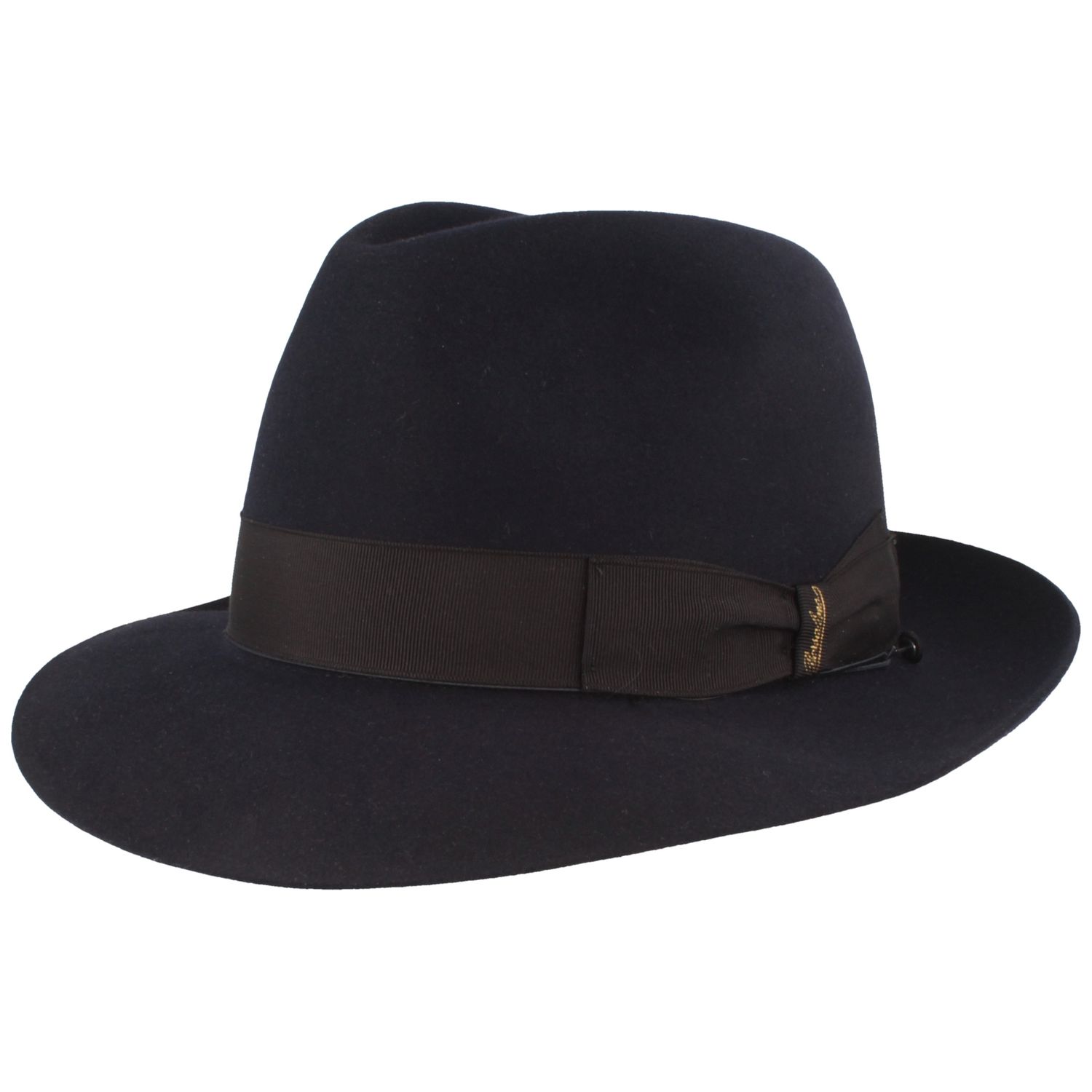 Borsalino edler Fedora Haarfilzhut mit mittelbreiter Krempe von Borsalino