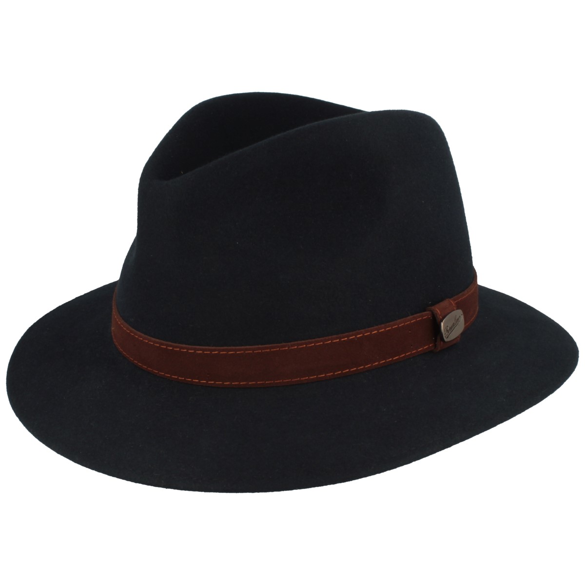 Borsalino feiner Hasenhaarhut Rustico Traveller mit Lederband von Borsalino