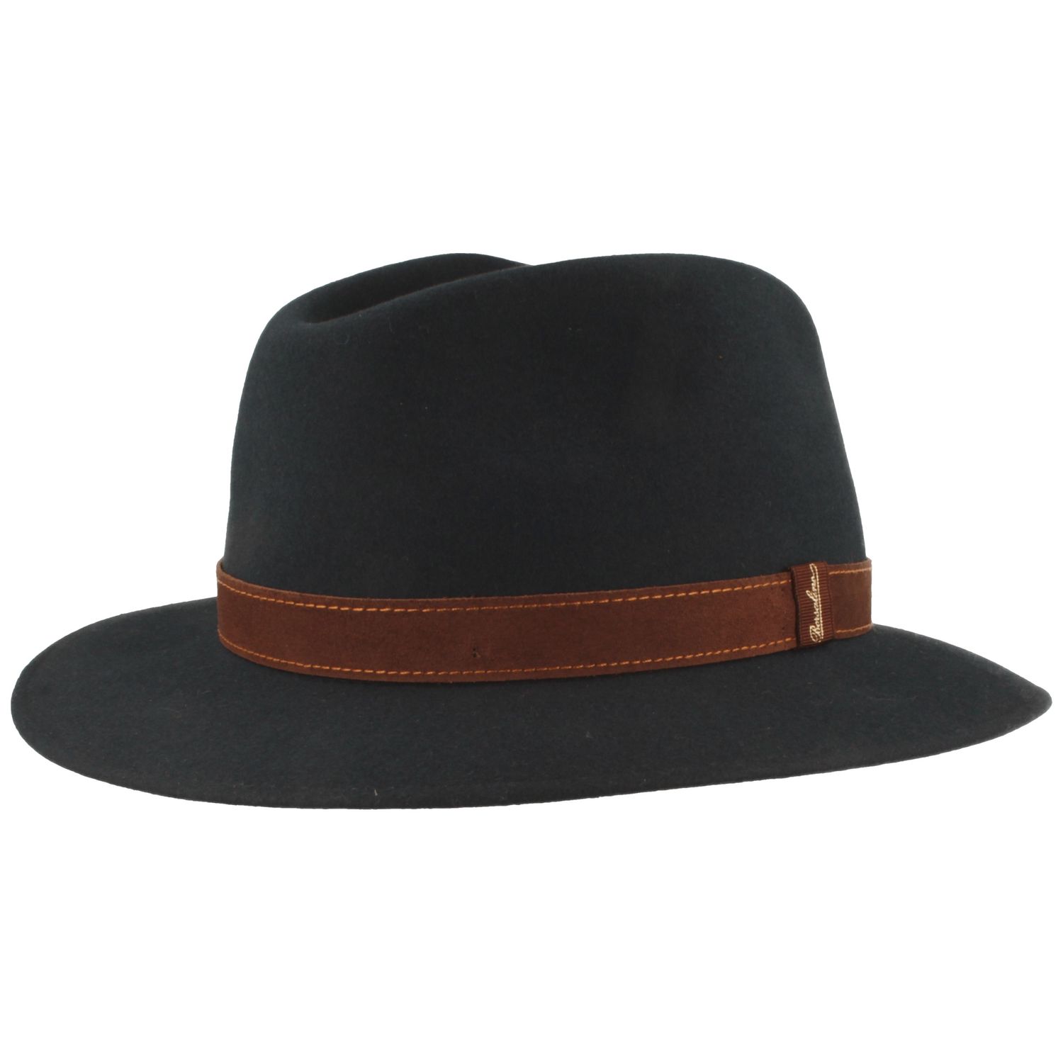 Borsalino feiner Hasenhaarhut Rustico Traveller mit Lederband von Borsalino