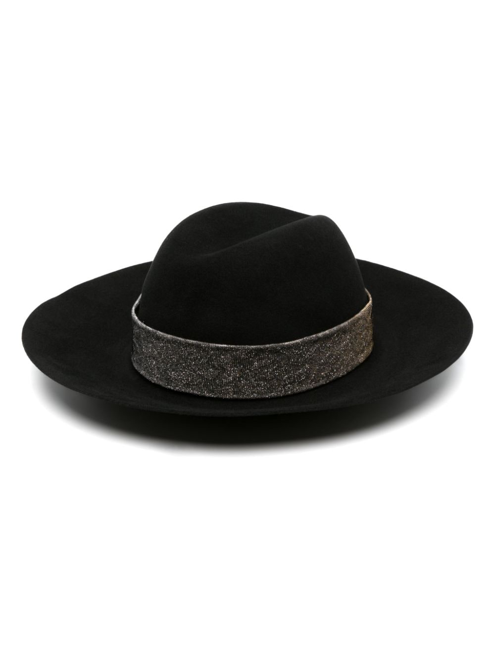 Borsalino Fedora mit Schleife - Schwarz von Borsalino