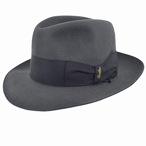 The Bogart Hut Humphrey Bogart Original Made in Italy, Herren/Damen (Sebino Grau 0521, 58) von Borsalino