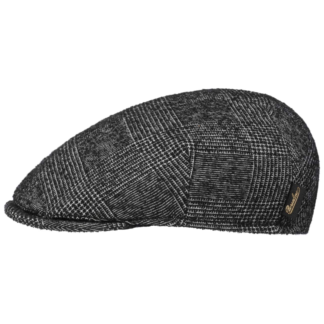 Virgin Wool Check Flatcap by Borsalino von Borsalino