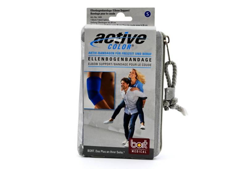 Bort GmbH Ellenbogenbandage BORT ActiveColor Ellenbogenbandage S blau, 1 Stück von Bort GmbH