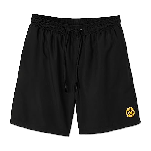 BVB Badeshorts Herren Summer Short Badehose schwarz Gr. M von Borussia Dortmund