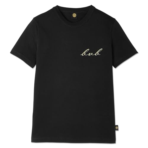 Borussia Dortmund Damen BVB Gold T-Shirt Damen: Schwarzes Damen-t-Shirt T-Shirt, Schwarz, L von Borussia Dortmund