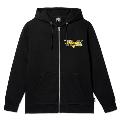 Borussia Dortmund BVB Matchday I Sweatjacke - Offizielle Kapuzenjacke in Schwarz Gr. L von Borussia Dortmund