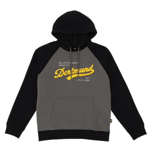 Borussia Dortmund Herren BVB Hoodie Explorer Schwarzgrau Kapuzenpullover, Schwarz, XXL Borussia Dortmund Herren BVB Hoodie Explorer Schwarzgrau Kapuzenpullover, Schwarz, XXL von Borussia Dortmund