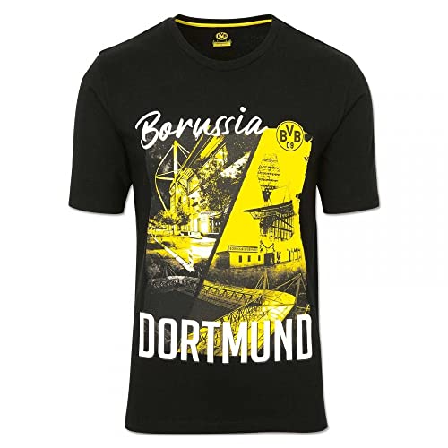 Borussia Dortmund T-Shirt - Stadion Historie - schwarz Shirt BVB 09 Größe 3XL von Borussia Dortmund