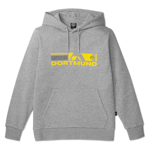 Borussia Dortmund Unisex BVB Hoodie Matchday grau Kapuzenpullover, Large von Borussia Dortmund