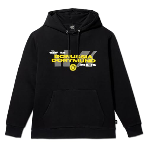 Borussia Dortmund Unisex BVB Matchday I Hoodie-Offizieller Schwarz Kapuzenpullover, L von Borussia Dortmund