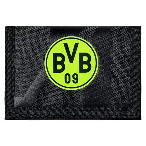 Borussia Dortmund Unisex BVB Neon Geldbörse, Schwarz Mit Neongelb von Borussia Dortmund
