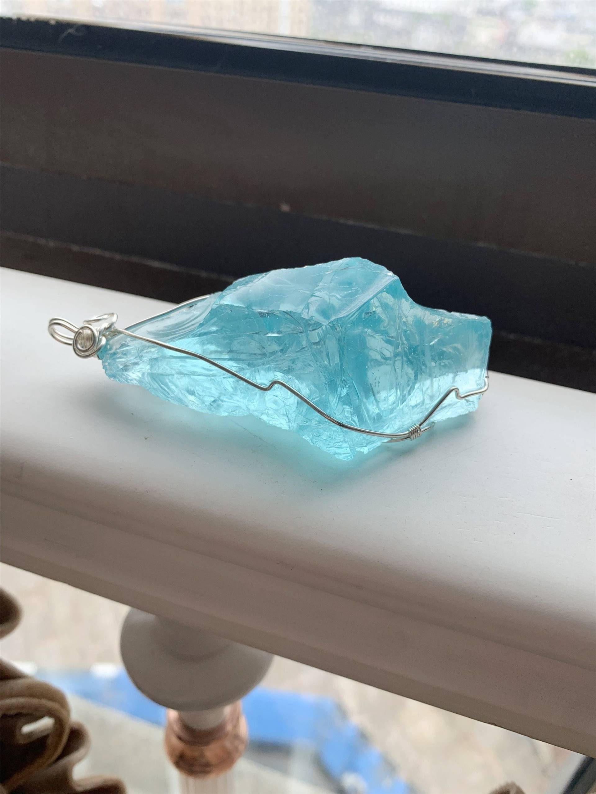 Handgemachte Andara Kette, Handgemachte Kristal Kette, Handgemachter Kristall Anhänger, Handgemachter Anhänger von Borxmd