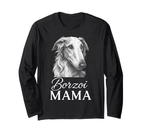 Borsoi Mama Langarmshirt von Borzoi Mom