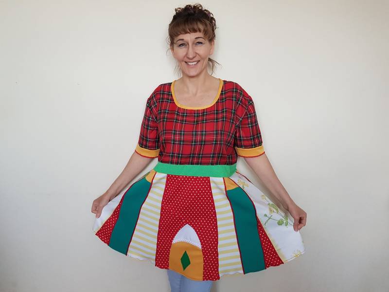 Plus Size Kleidung Upcycled Für Frauen Kleid Tunika Tops Hippie Boho von BosaHandmade