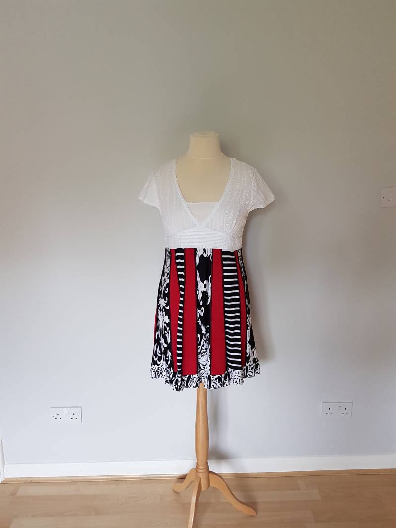 Tuniken Für Frauen Tops Dressy Upcycle Tunika Boho Patchwork Kleid Upcycling Kleider Damen Kleidung von BosaHandmade