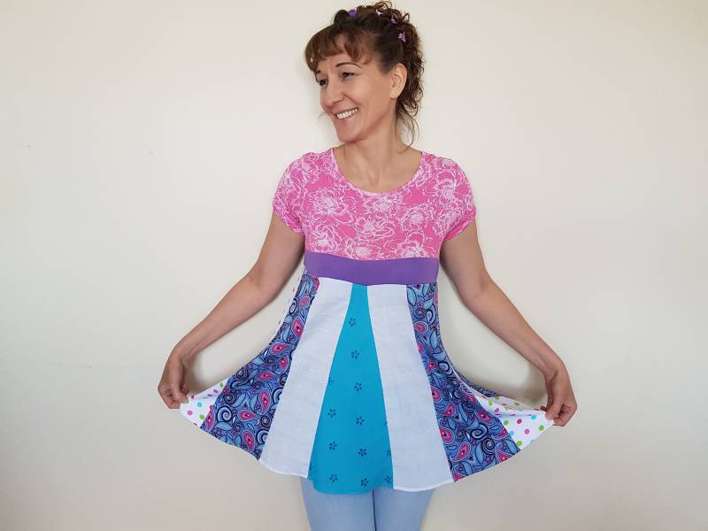 Upcycled Kleidung Recycelte Tunika Tops Sommer Für Frauen Hippie Tank Boho Kleid von BosaHandmade