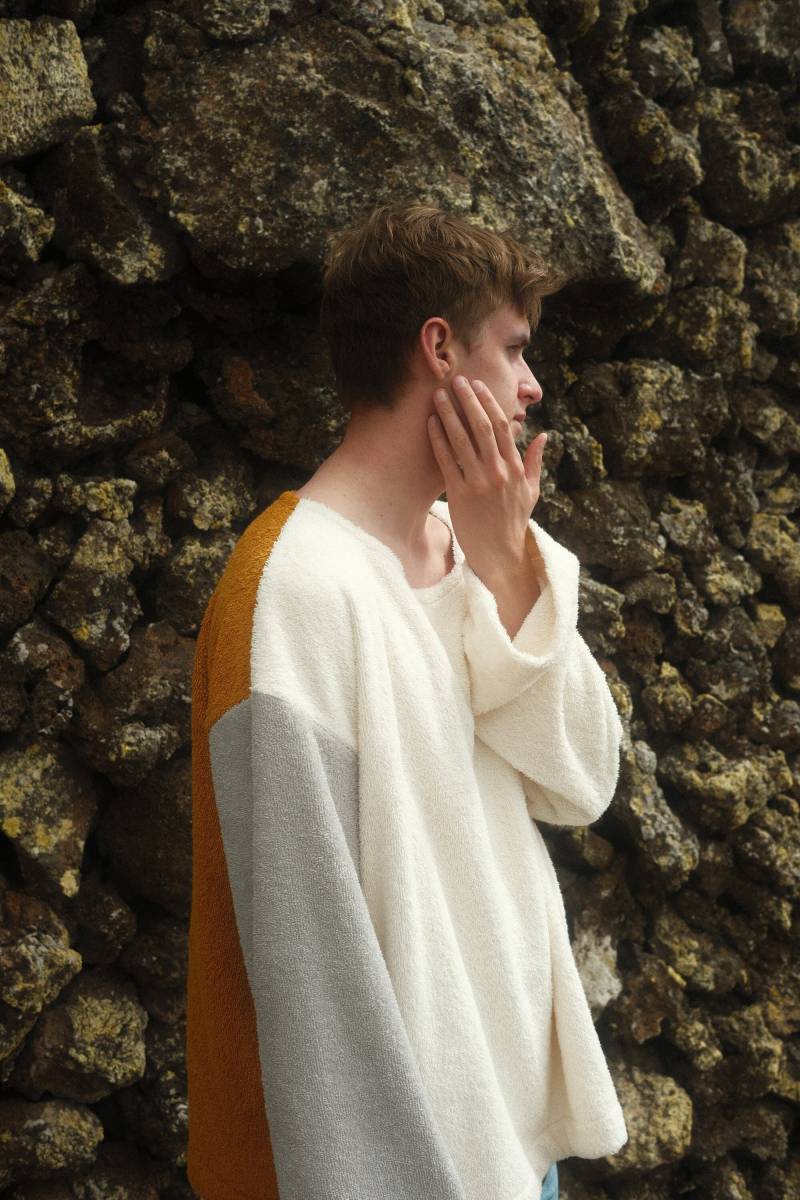 Gemütlicher Herren Pullover, Oversized Frottee Großer Pullover Für Männer, Baumwoll Sweatshirt, 90Er Jahre Trendiger von BosakaBerlin