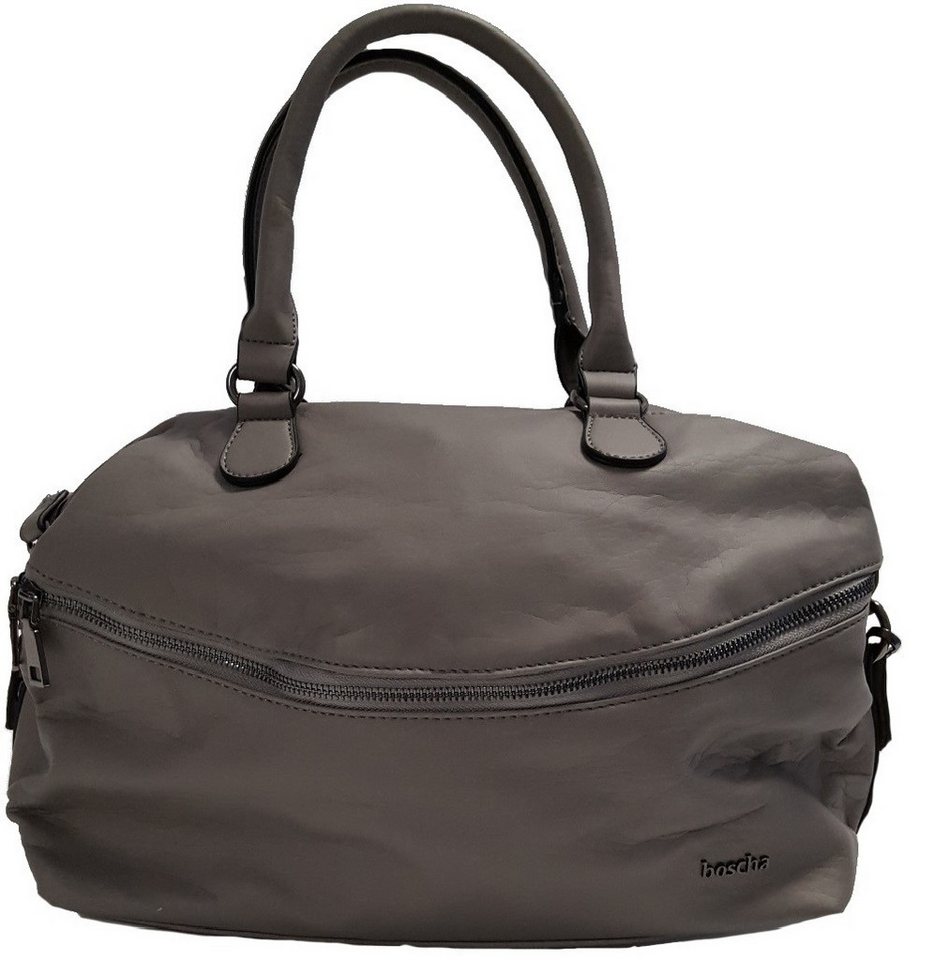 Boscha Handtasche BO-1102-KL, Zip Bag aus Kunstleder, abnehmbare Trageriemen von Boscha