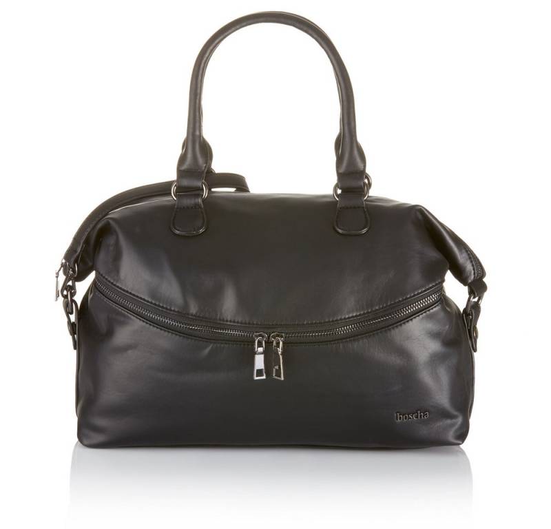 Boscha Handtasche BO-1102-KL, Zip Bag aus Kunstleder, abnehmbare Trageriemen von Boscha