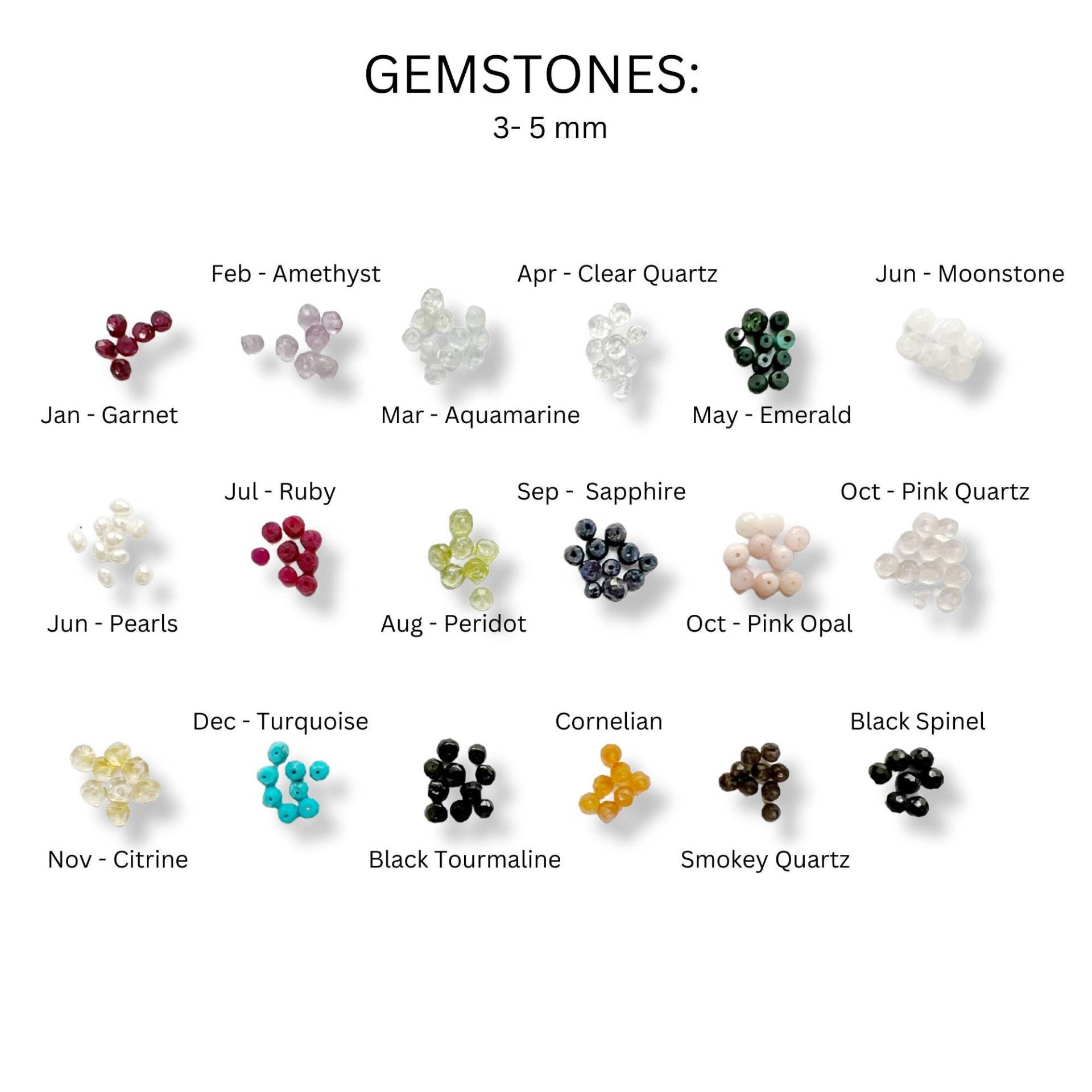 Geburtsstein Echter Edelstein Anhänger Zu Jeder Halskette Oder Jedem Armband - Charm von Boshar